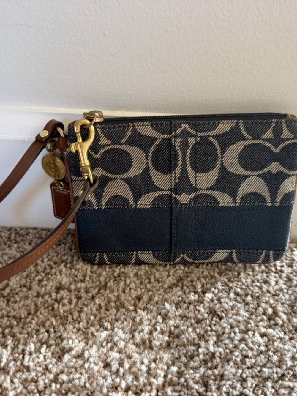 Coach C Denim Tote - Picture 7 of 8